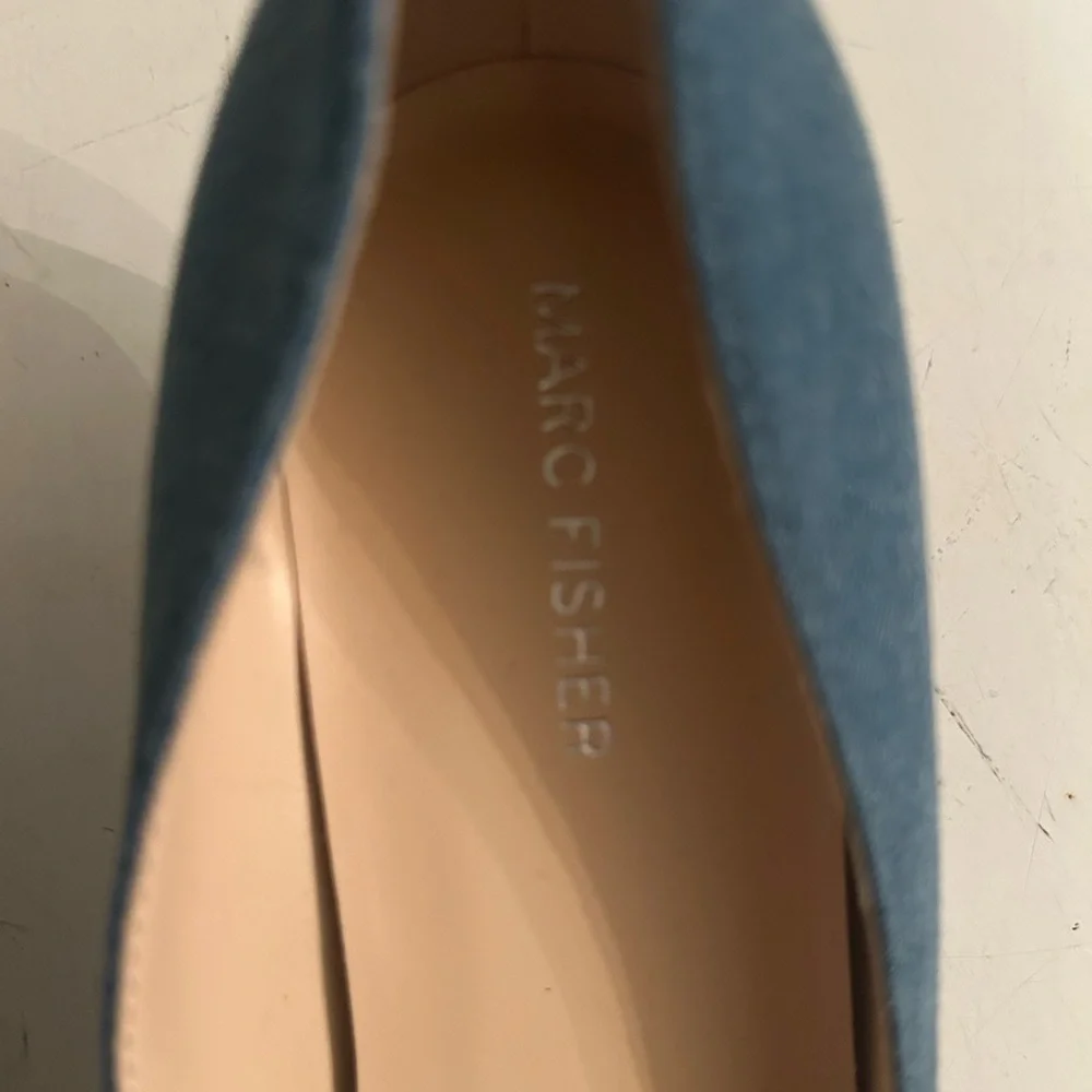 Marc Fisher Blue Pointed Toe Heels - Picture 7 of 8